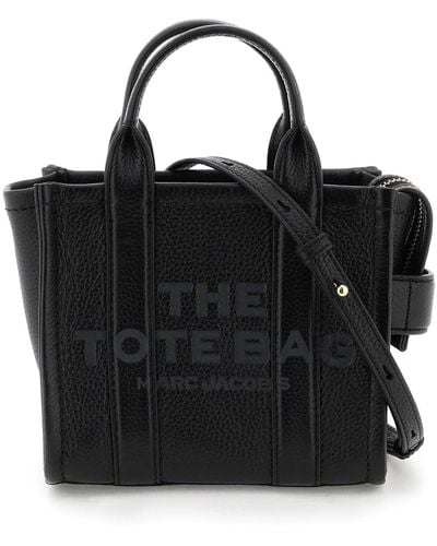 Marc Jacobs 'the Leather Mini Tote Bag' - Black