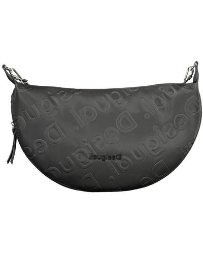 Desigual Black Polyethylene Handbag - Grey