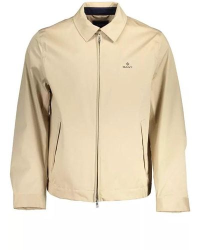 GANT Beige Cotton Jacket - Natural