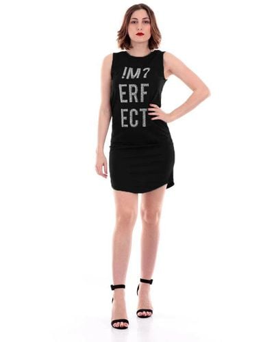 Imperfect Elegant Embellished Maxi Tank Dress - Black