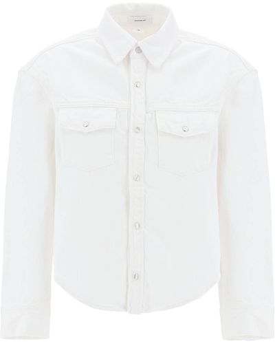 Wardrobe NYC Oversized Denim Jacket - White