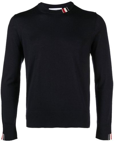 Thom Browne Jersey Knit Crew - Black