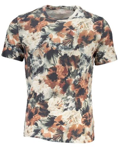 Guess Chic Slim Fit Crew Neck Tee - Multicolour
