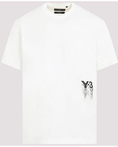 Y-3 Off-white Cotton New Logo T-shirt - S White
