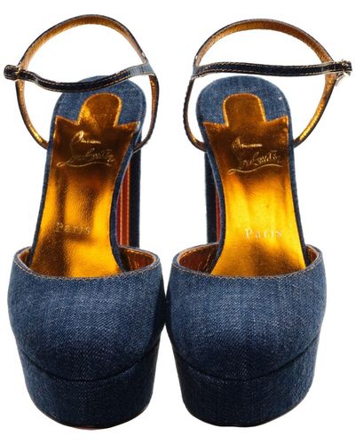 navy blue platform pumps