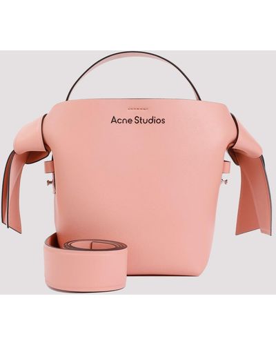 Acne Studios Salmon Pink Musubi Calf Leather Mini Bag