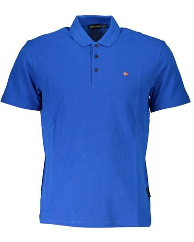 Napapijri Cotton Polo Shirt - Blue
