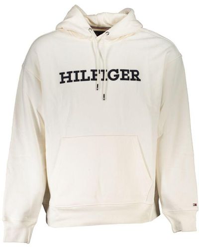 Tommy Hilfiger Elegant Hooded Sweatshirt - White
