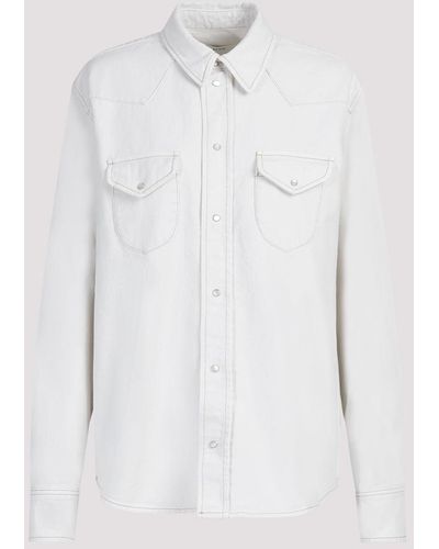 Bally Bone Cotton Shirt - White