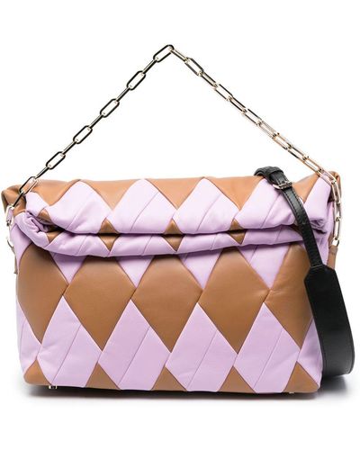 RECO Rombo Duquesa Quilted Shoulder Bag - Pink
