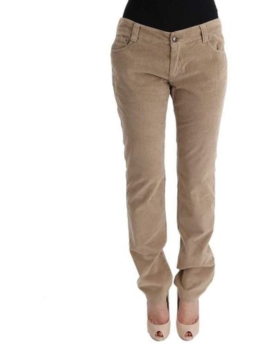 Ermanno Scervino Regular Fit Luxe Trousers - Natural