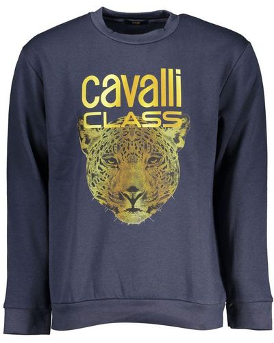 Class Roberto Cavalli Cotton Jumper - Blue