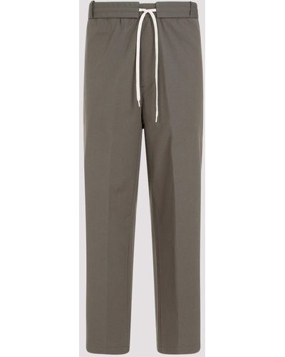 Craig Green Olive Circle Cotton Worker Pants - Gray