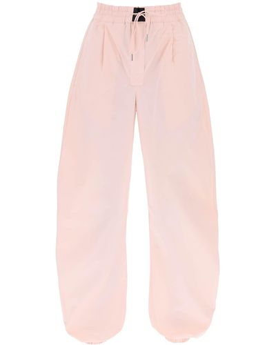 The Attico Parachute Canvas Trousers - Pink