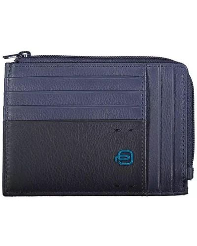 Piquadro Leather Wallet - Blue