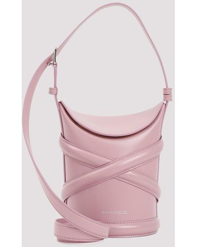 Alexander McQueen Antic Pink The Curve Small Bag