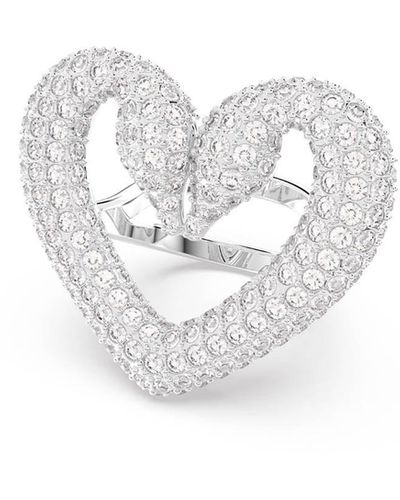 Swarovski 'una' Cocktail Ring - White