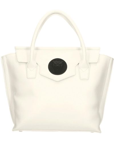 Philipp Plein Chic White Handbag With Front Logo Aesthetic