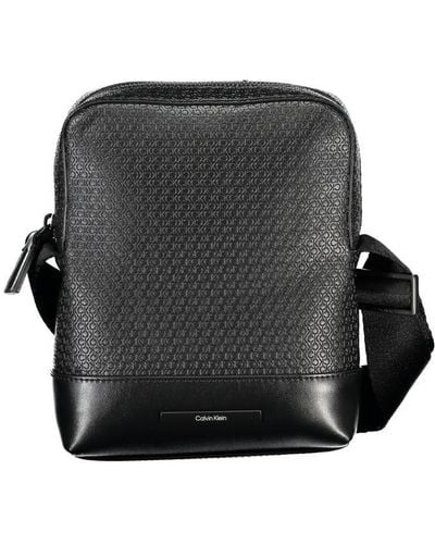Calvin Klein Elegant Shoulder Bag With Contrasting Accents - Grey