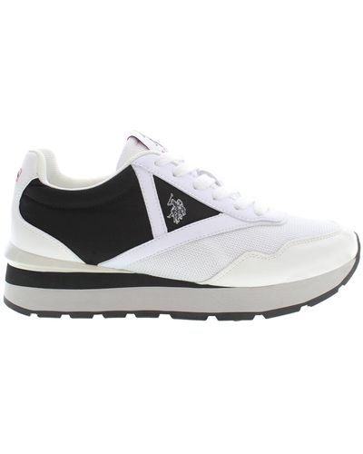U.S. POLO ASSN. White Polyurethane Women's Sneaker main image 1