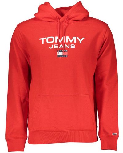 Tommy Hilfiger Elegant Hooded Sweatshirt - Red