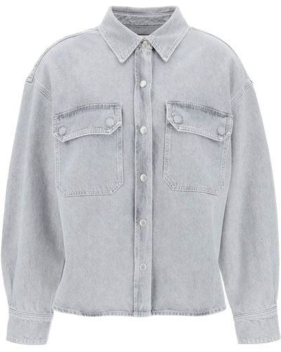 Agolde Gwen Denim Shirt For - Grey