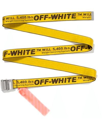 Off-White c/o Virgil Abloh Yellow Polyamide Belt - White
