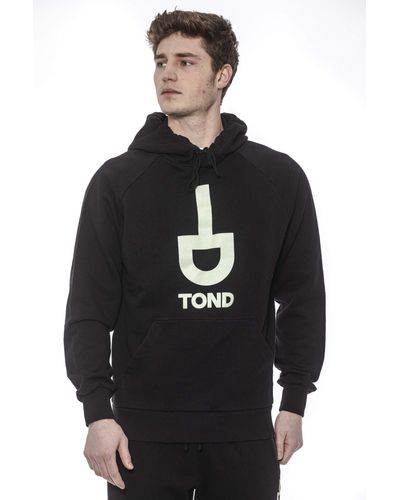 Tond Luminous Oversized Hooded Sweatshirt - Black