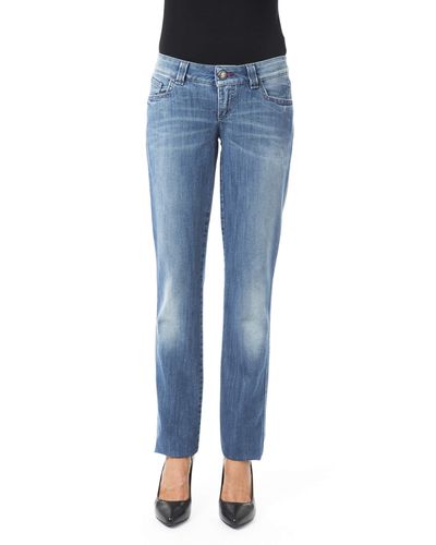 Byblos Blue Cotton Jeans & Pant