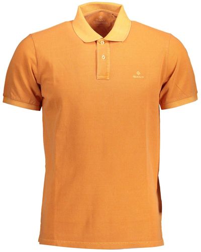 GANT Orange Cotton Polo Shirt