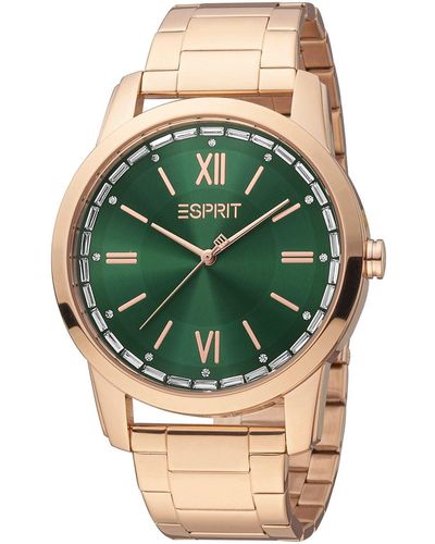 Esprit Rose Gold Watches - Green