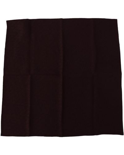Dolce & Gabbana Silk Blend Square Wrap Handkerchief Scarf - Black
