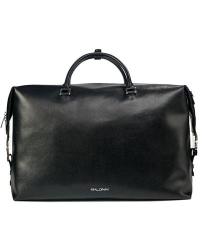 Baldinini Black Leather Di Calfskin Luggage And Travel