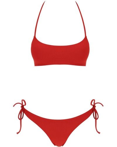 Lido Set Bikini Cinquantasette Rib - Red