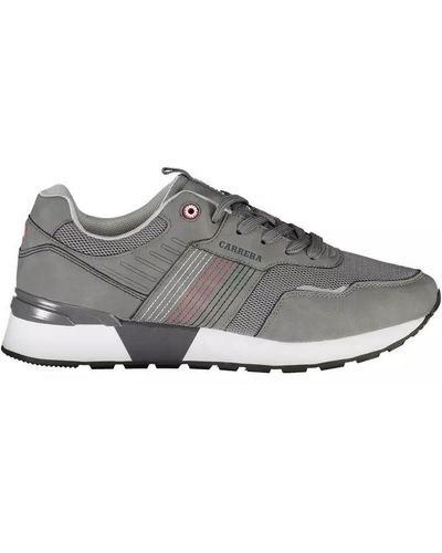 Carrera Grey Polyester Trainer