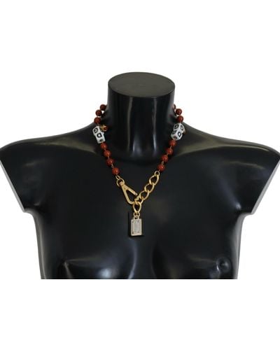 Dolce & Gabbana Elegant Statement Necklace - Black