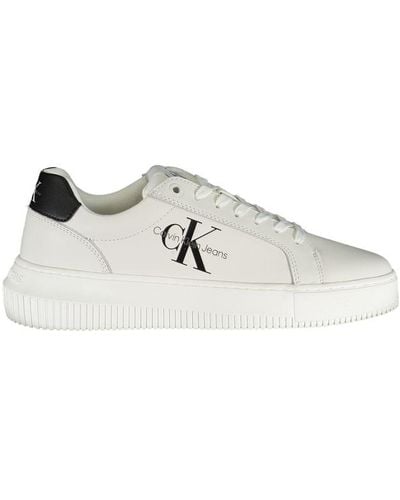 Calvin Klein Eco-Chic Sneakers With Contrast Details - White