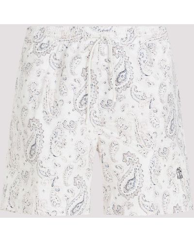 Brunello Cucinelli Multicolour Polyester Swim Shorts - White