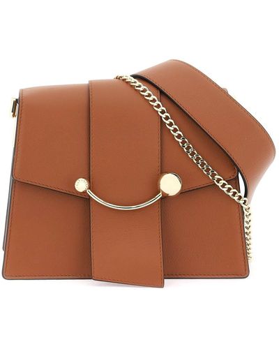 Strathberry Trathberry Crescent Box Bag - Brown