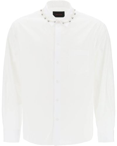 Simone Rocha "Shirt With Pearls And Bells - White