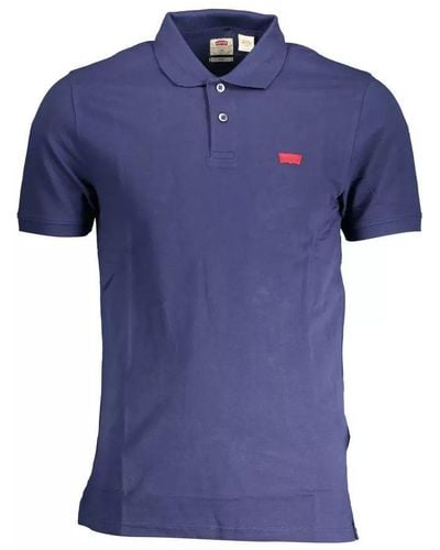 Levi's Blue Cotton Polo Shirt