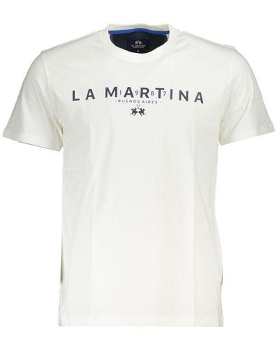 La Martina Cotton T-shirt - White
