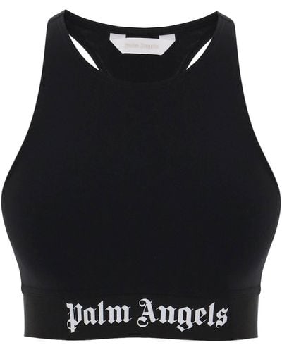 Palm Angels "Sport Bra With Branded Band" - Black