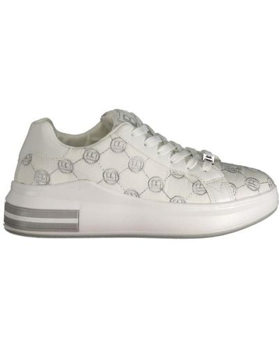 Laura Biagiotti White Polyester Trainer - Grey