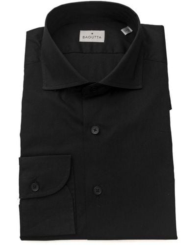 Bagutta Cotton Shirt - Black