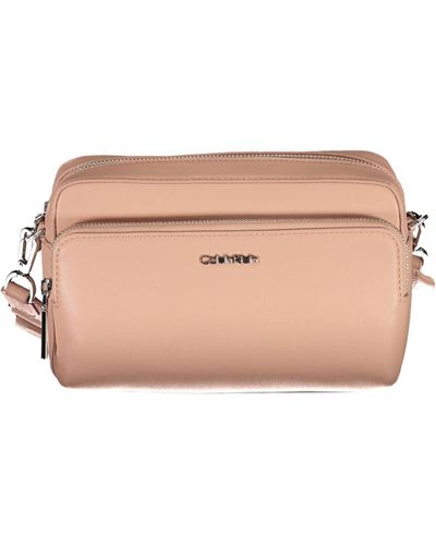 Calvin Klein Elegant Shoulder Bag With Logo Detail - Pink