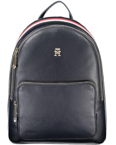 Tommy Hilfiger Chic Backpack With Contrasting Details - Blue
