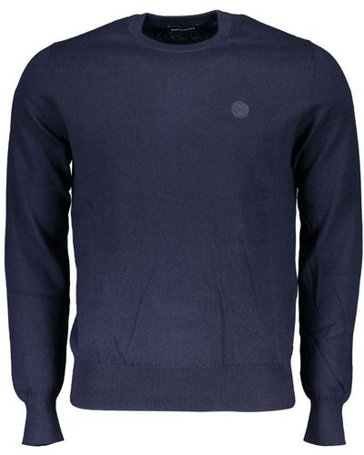 North Sails Eco-conscious Crew Neck Sweater In Blue - Xl