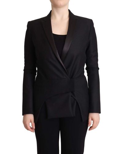 CoSTUME NATIONAL Elegant Double-Breasted Blazer - Black