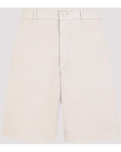 Brunello Cucinelli Beige Cotton Shorts - Natural